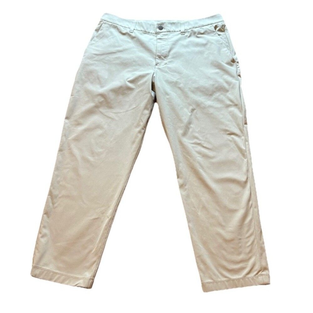Lululemon Commission ABC Pant Mens 34X26 Classic Fit Khaki Tan